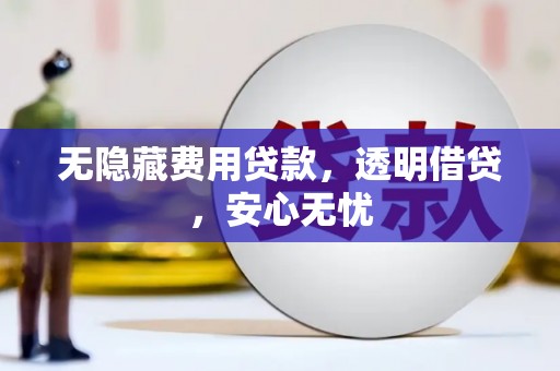 灵宝无隐藏费用贷款，透明借贷，安心无忧