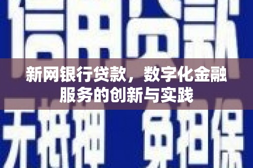 灵宝新网银行贷款，数字化金融服务的创新与实践