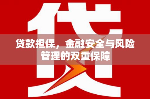 灵宝贷款担保，金融安全与风险管理的双重保障