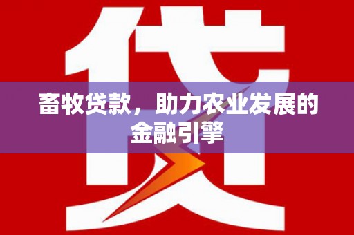 灵宝畜牧贷款，助力农业发展的金融引擎