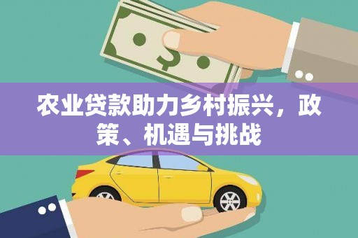 灵宝农业贷款助力乡村振兴，政策、机遇与挑战