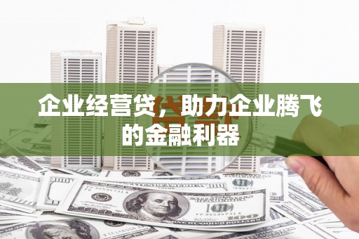 灵宝企业经营贷，助力企业腾飞的金融利器