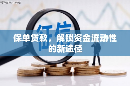 灵宝保单贷款，解锁资金流动性的新途径