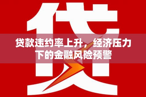 灵宝贷款违约率上升，经济压力下的金融风险预警