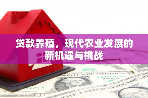 灵宝贷款养殖，现代农业发展的新机遇与挑战