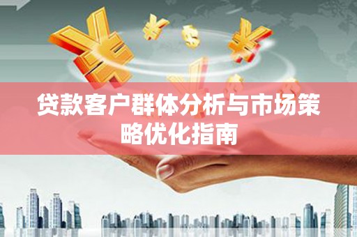 灵宝贷款客户群体分析与市场策略优化指南