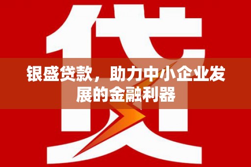 灵宝银盛贷款，助力中小企业发展的金融利器