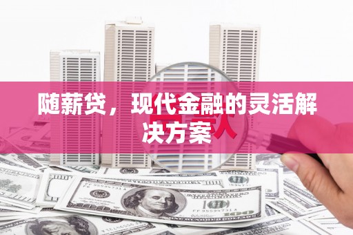 灵宝随薪贷，现代金融的灵活解决方案