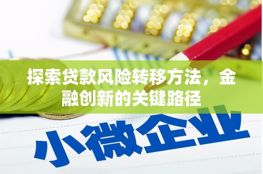 灵宝探索贷款风险转移方法，金融创新的关键路径
