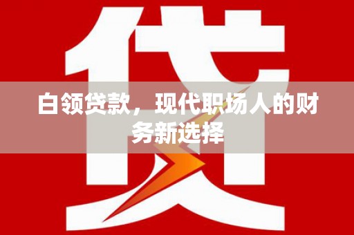 灵宝白领贷款，现代职场人的财务新选择