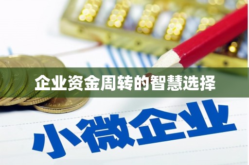 灵宝企业资金周转的智慧选择