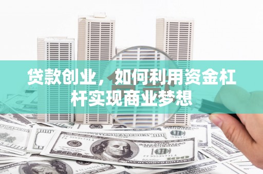 灵宝贷款创业，如何利用资金杠杆实现商业梦想