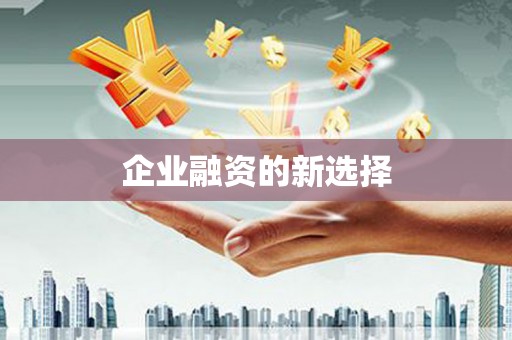 灵宝企业融资的新选择