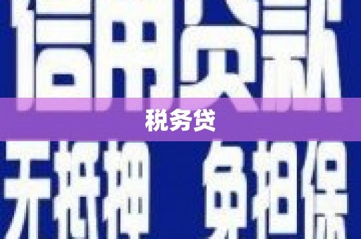 灵宝税务贷