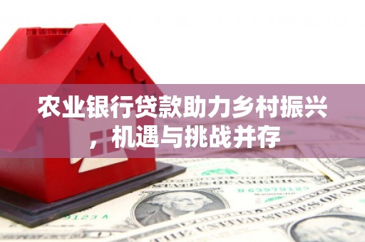 灵宝农业银行贷款助力乡村振兴，机遇与挑战并存