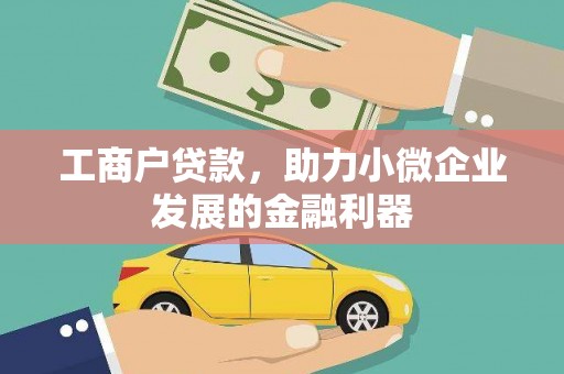 灵宝工商户贷款，助力小微企业发展的金融利器
