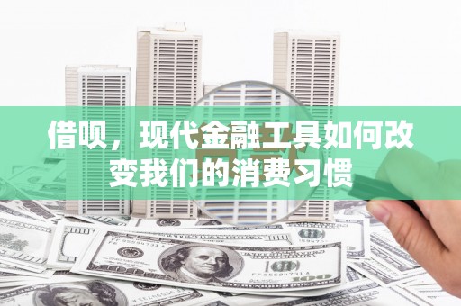 灵宝借呗，现代金融工具如何改变我们的消费习惯