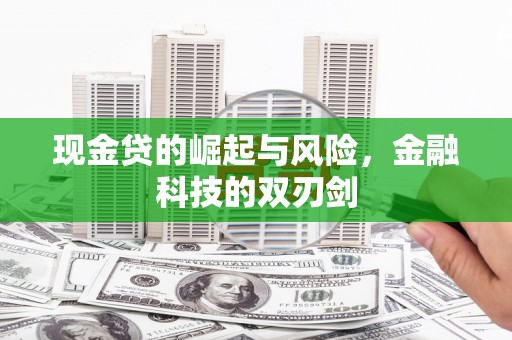 灵宝现金贷的崛起与风险，金融科技的双刃剑