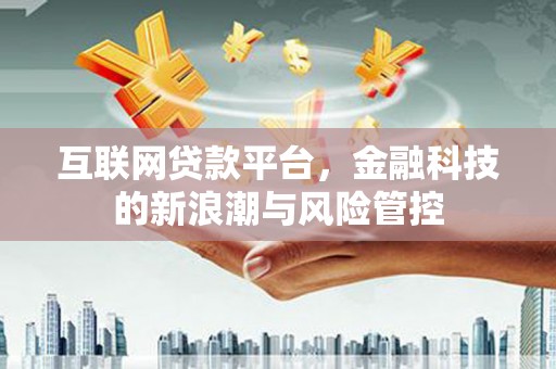 灵宝互联网贷款平台，金融科技的新浪潮与风险管控