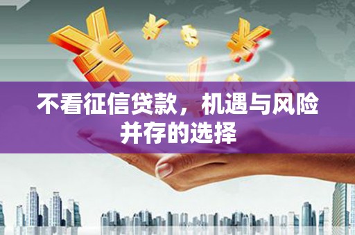 灵宝不看征信贷款，机遇与风险并存的选择